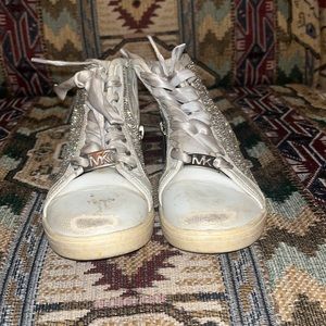 Little girls size 12 rhinestone Michael kors sneakers